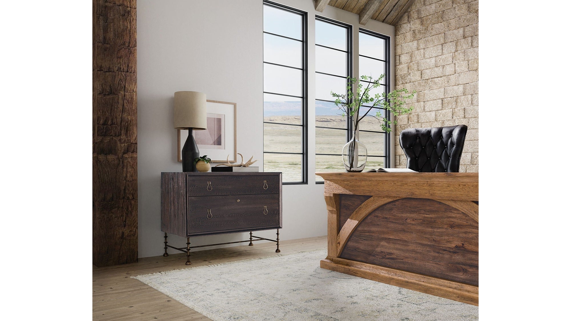 Big Sky - Lateral File Cabinet - Black