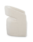 Aries Upholstered Dining Chair with Casters