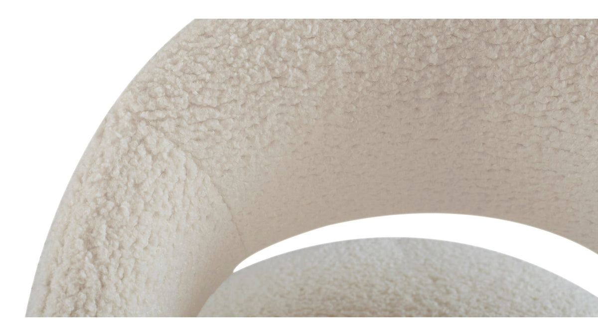Aries Upholstered Dining Chair with Casters