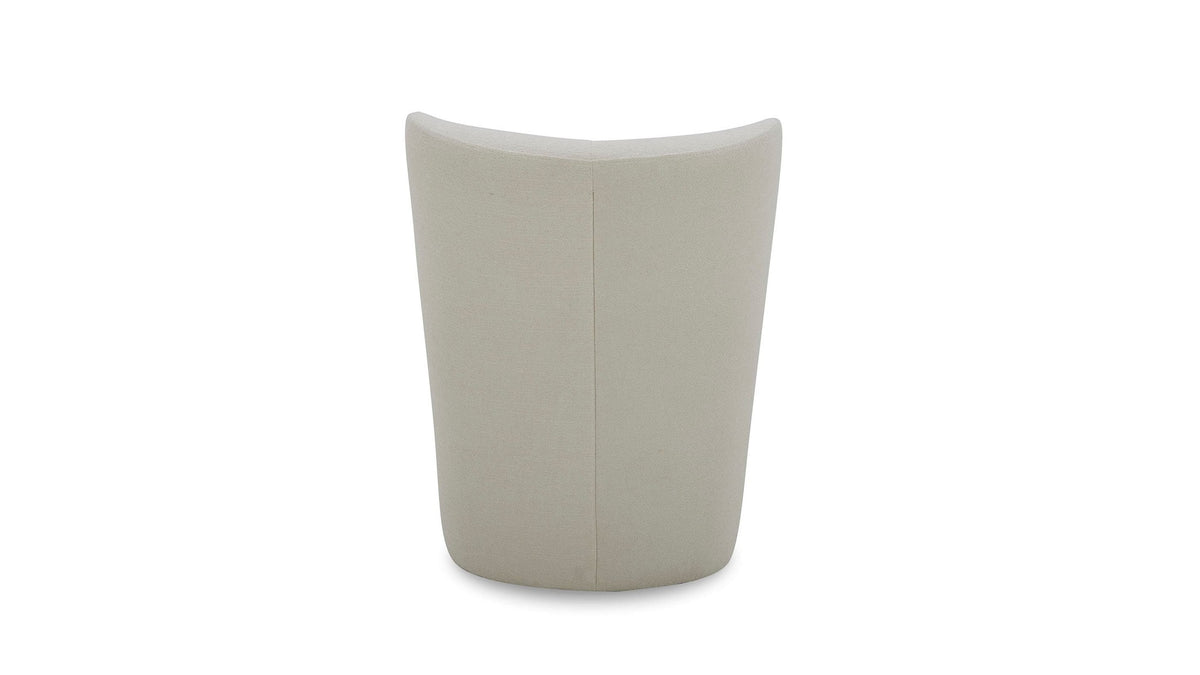 Reed Upholstered Dining Chair with Casters
