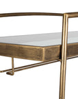 Scarritt - Bar Cart - Antique Brass