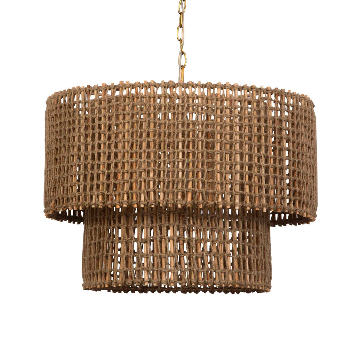 Biswas - Woven Jute 1 Light Pendant - Beige