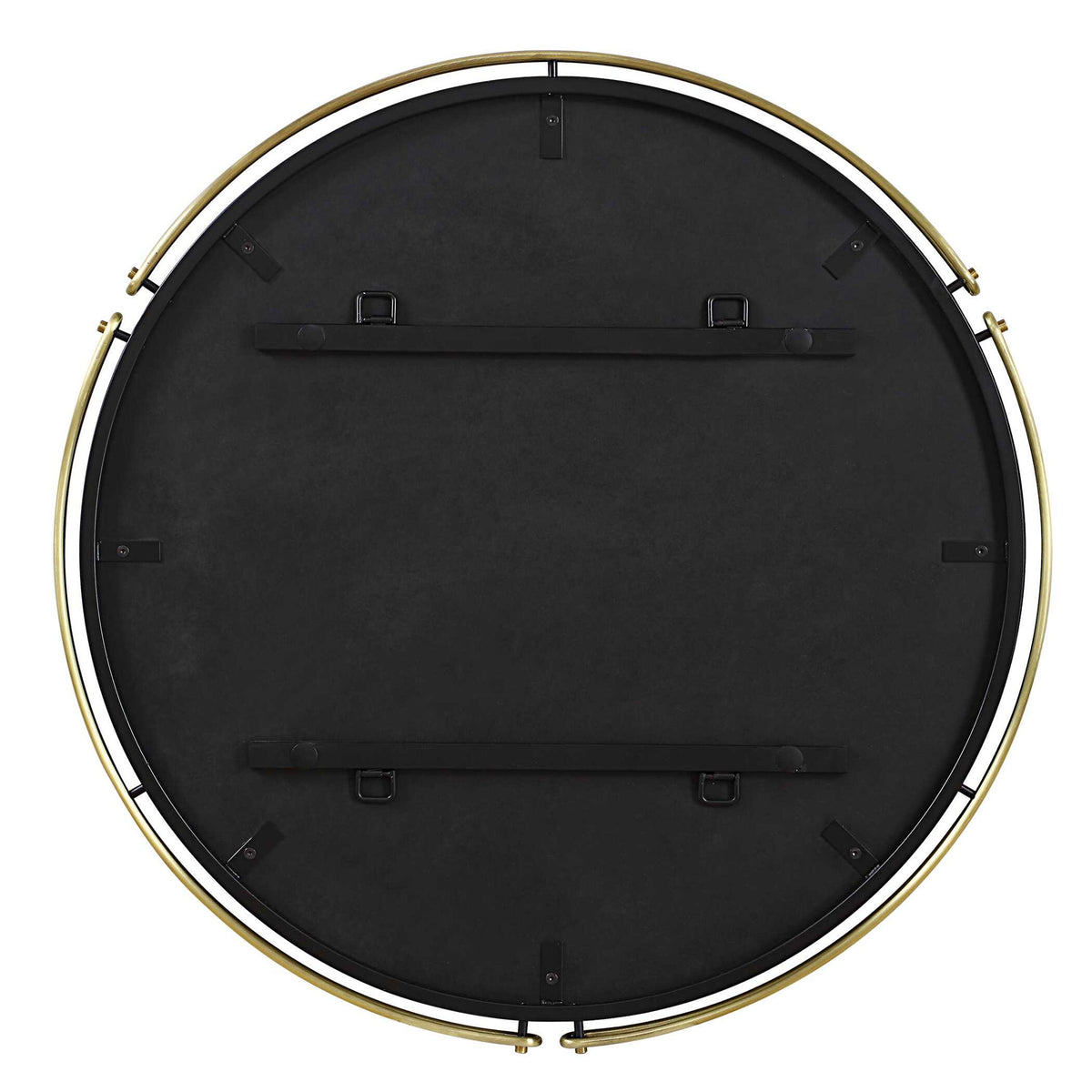Wesley - Round Mirror - Gold
