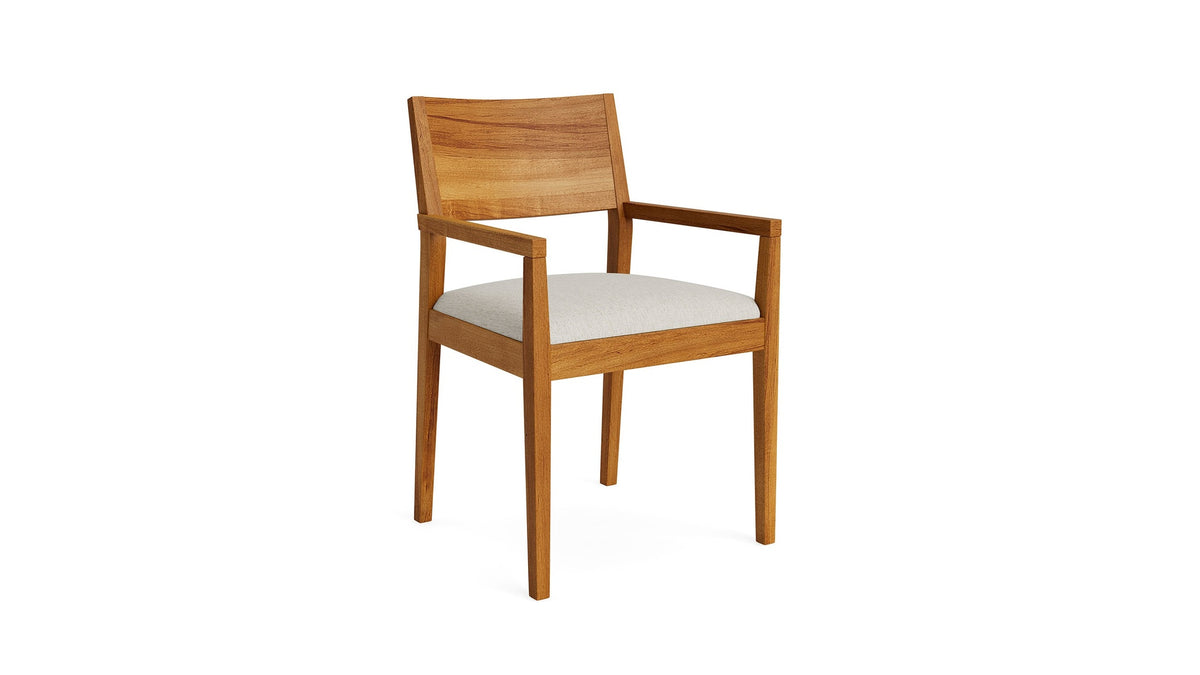 Myers Dining Armchair with Upholstered Seat