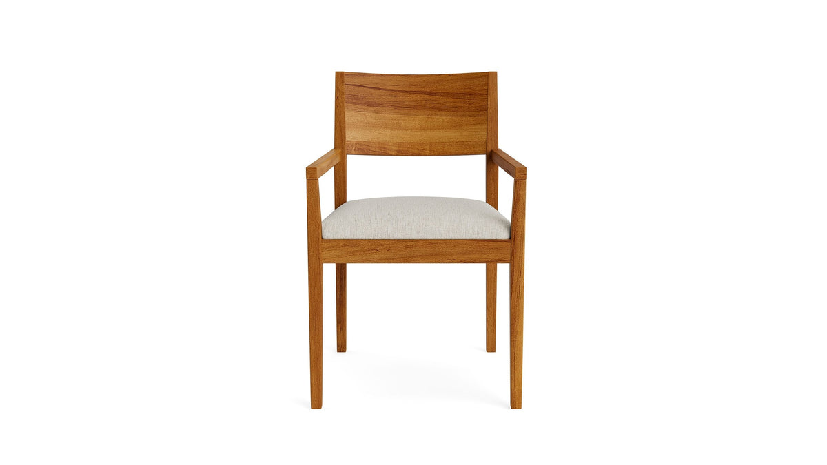 Myers Dining Armchair with Upholstered Seat