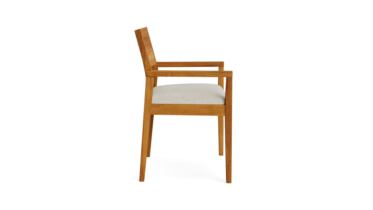Myers Dining Armchair with Upholstered Seat