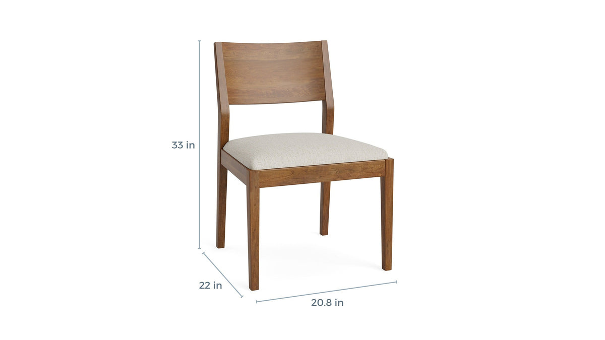 Myers Dining Side Chair with Upholstered Seat