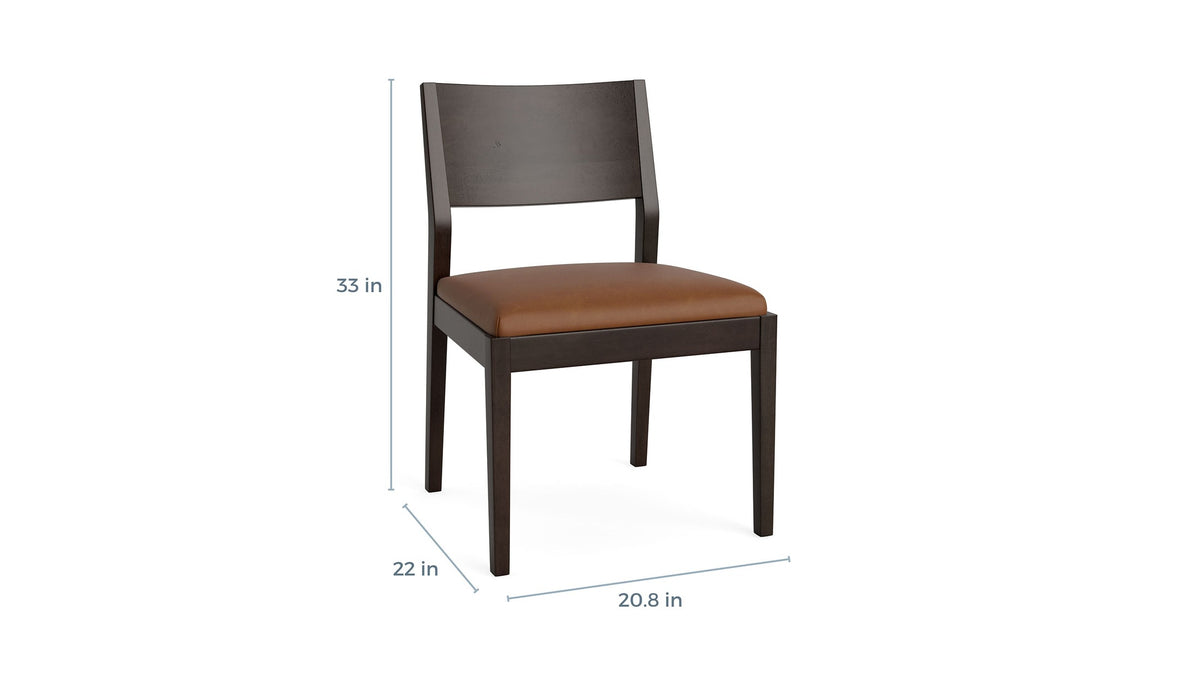 Myers Dining Side Chair with Upholstered Seat