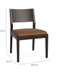 Myers Dining Side Chair with Upholstered Seat