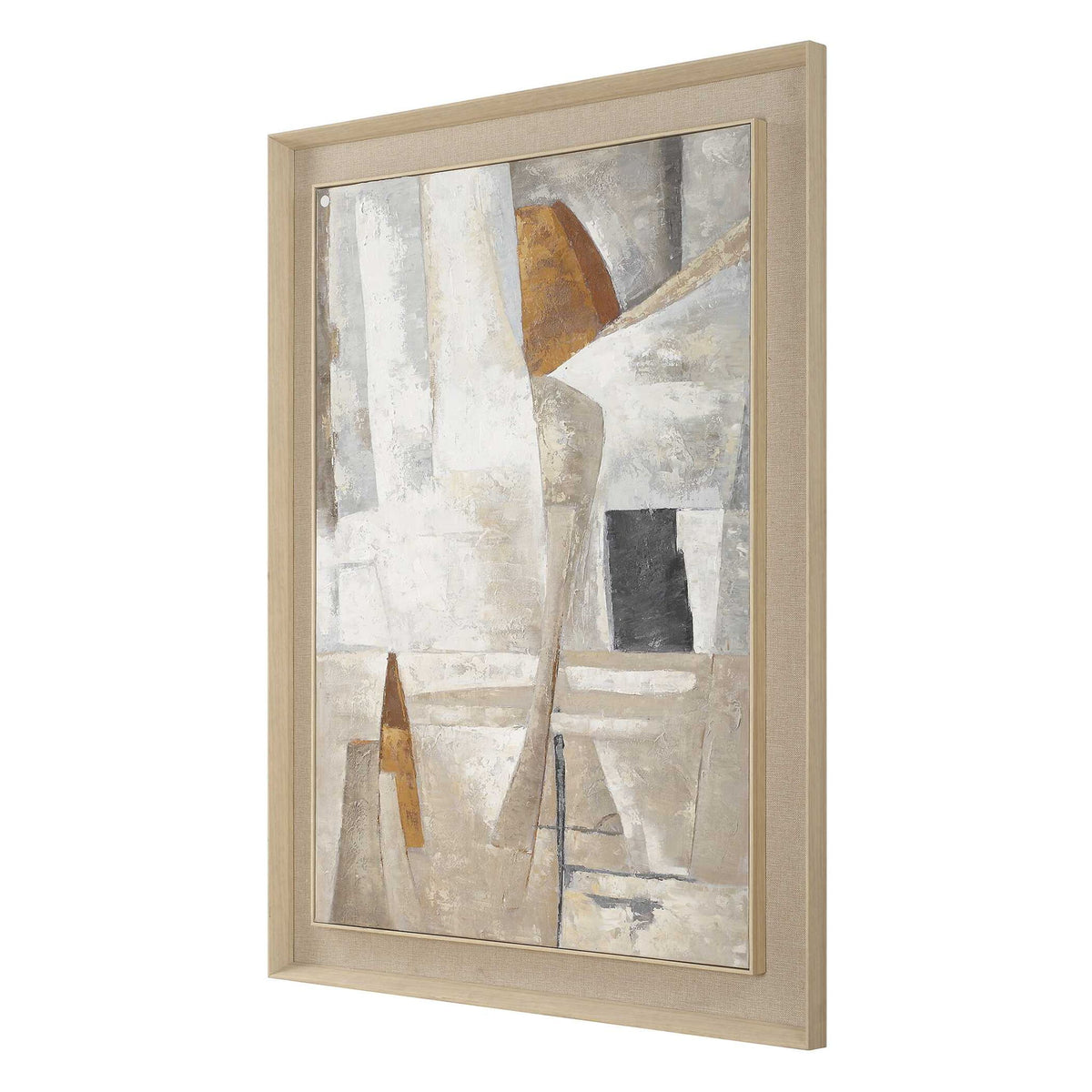Hide &amp; Seek - Abstract Art - Black / Brown / Gray / Orange / White / Woodtone