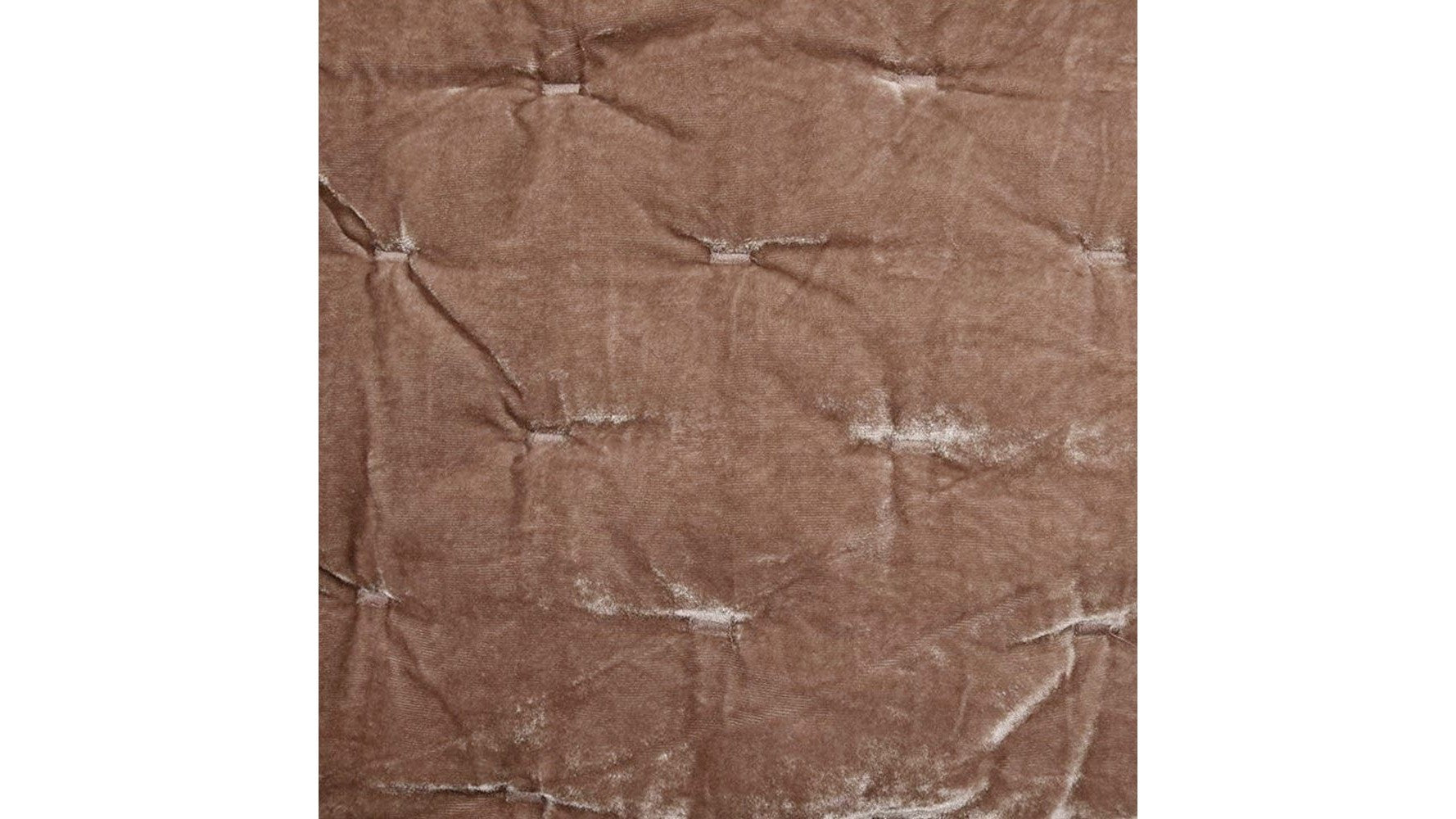Stella - King Faux Silk Velvet Pintuck Quilt - Dusty Rose