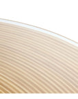 Catalina Woven Round Dining Table with Glass Top