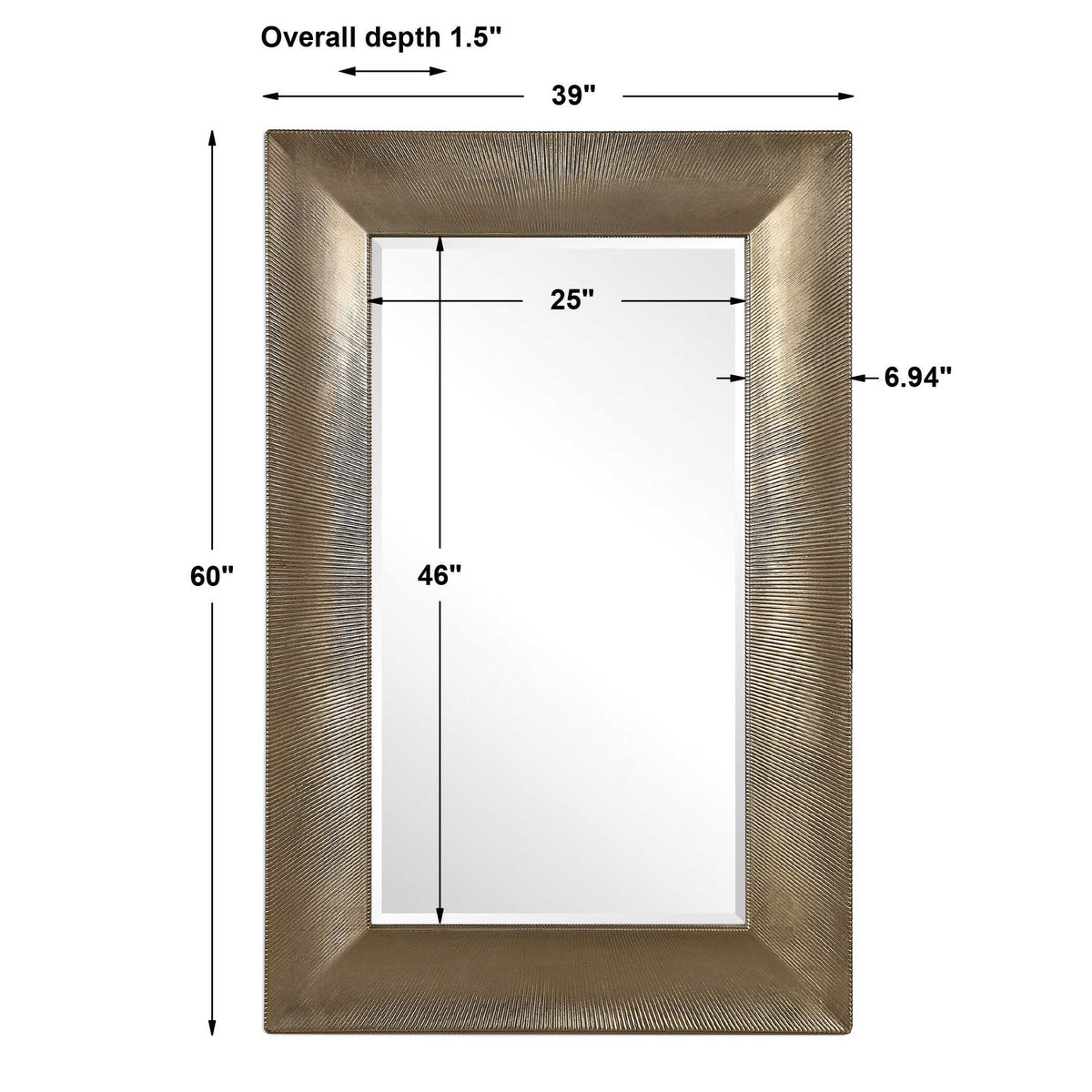 Valenton - Large Mirror - Champagne