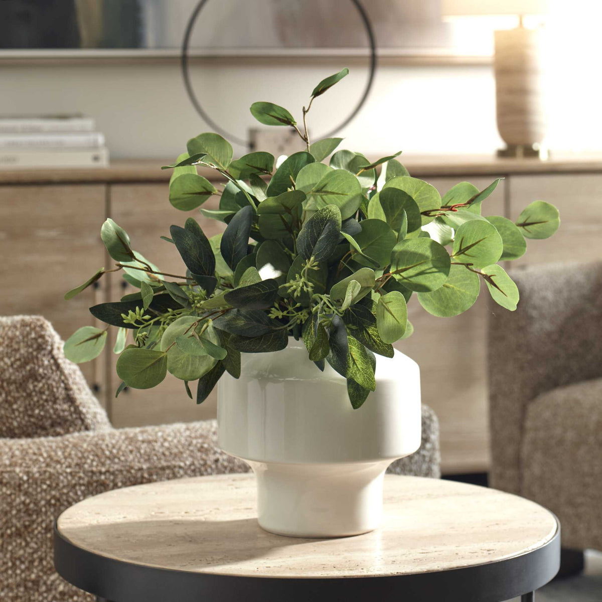 Essence Eucalyptus - Accent &amp; Vase - Green / White