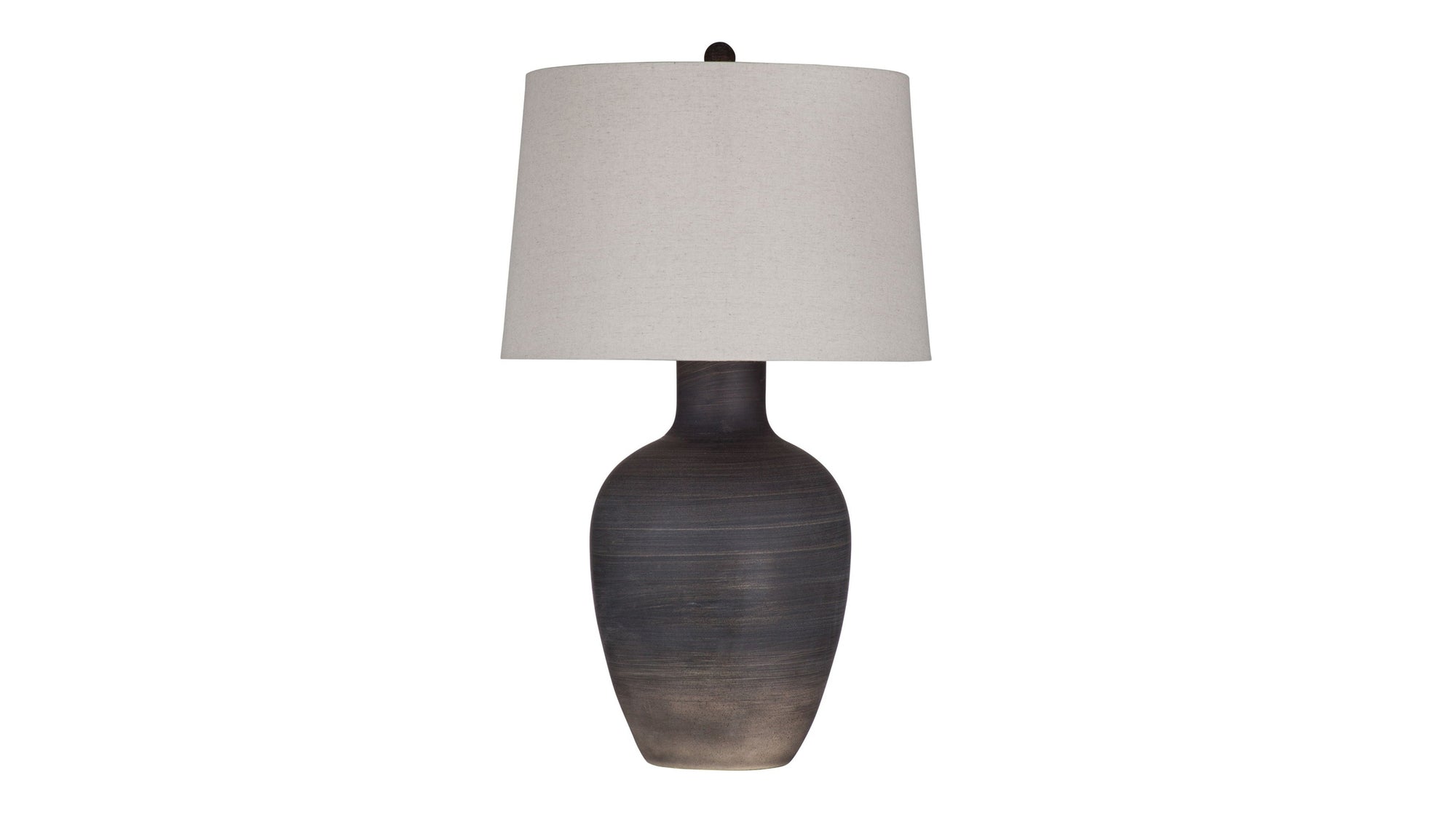 Volga - Table Lamp - Dark Gray / Beige