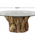 Driftwood - Glass Top Large Coffee Table