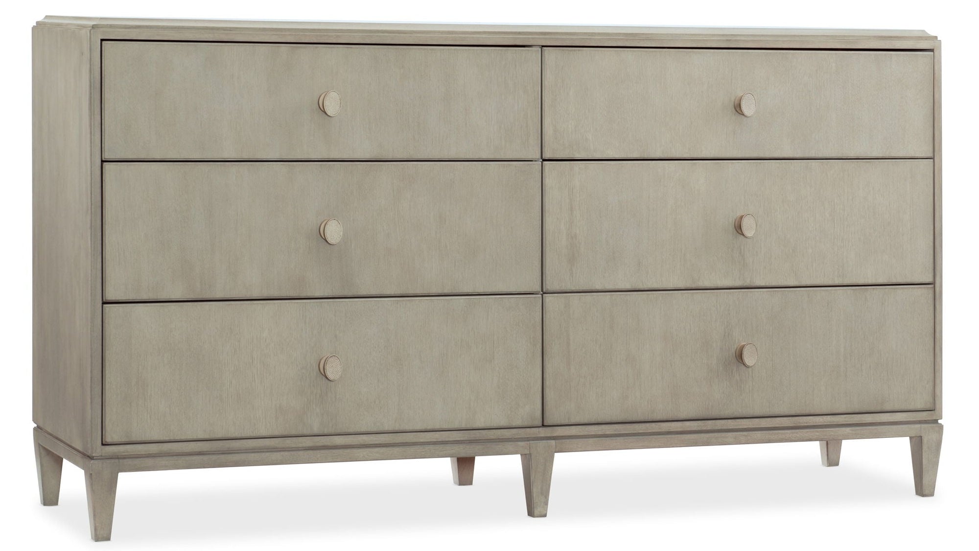 Elixir - 6-Drawer Dresser - Pearl Silver
