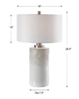 Georgios - Cylinder Table Lamp - White