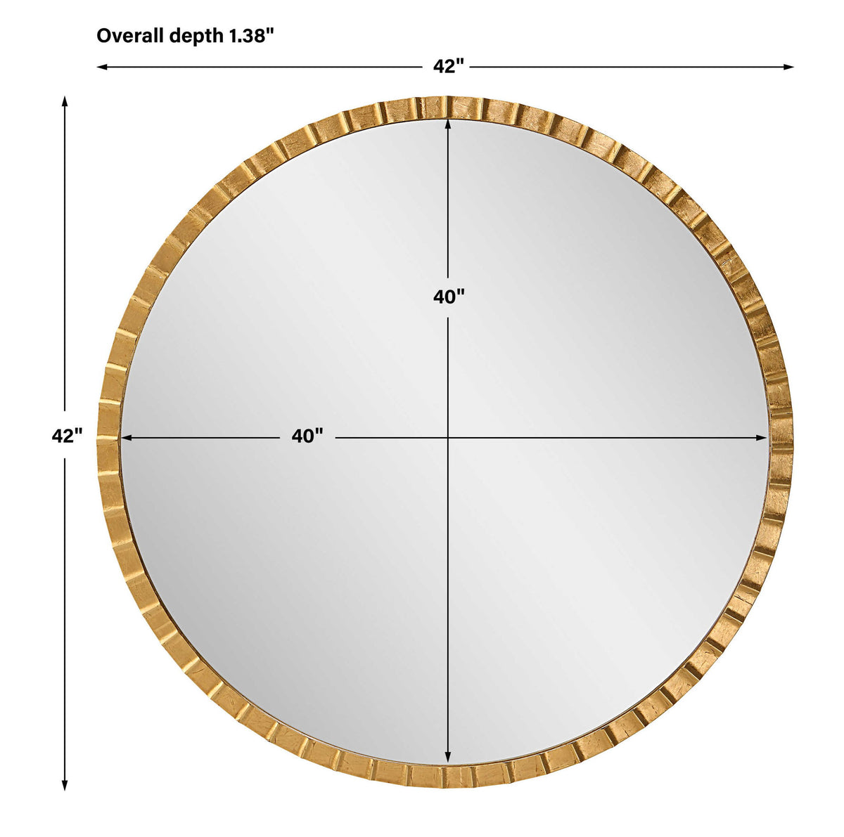 Dandridge - Round Industrial Mirror