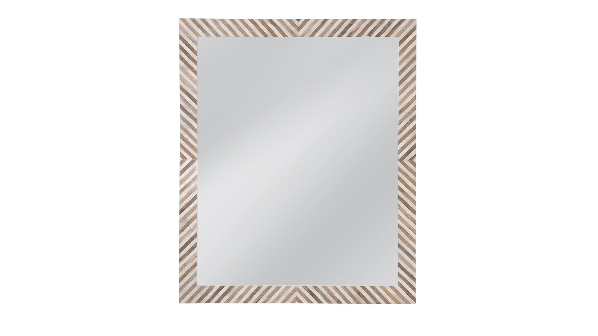 Karl - Wall Mirror - Natural / Cream