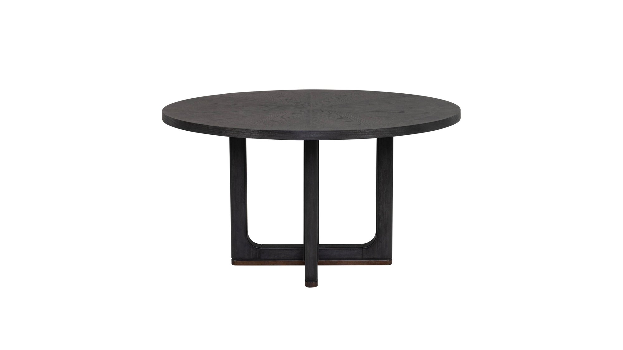Waterfall - Round Dining Table - Deep Ebony