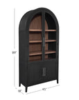 Fynn - Display Cabinet - Black