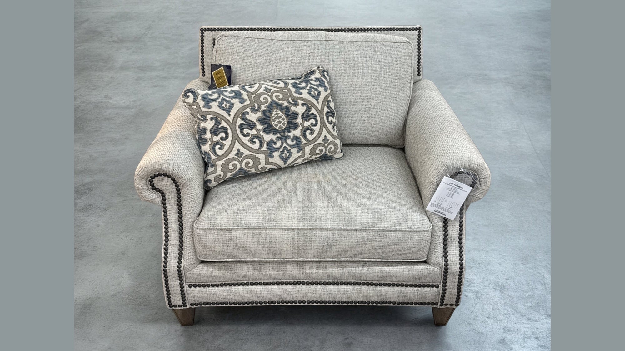 Final Closeout: Texas-Made Rolled Arm Sofa and Chair Set