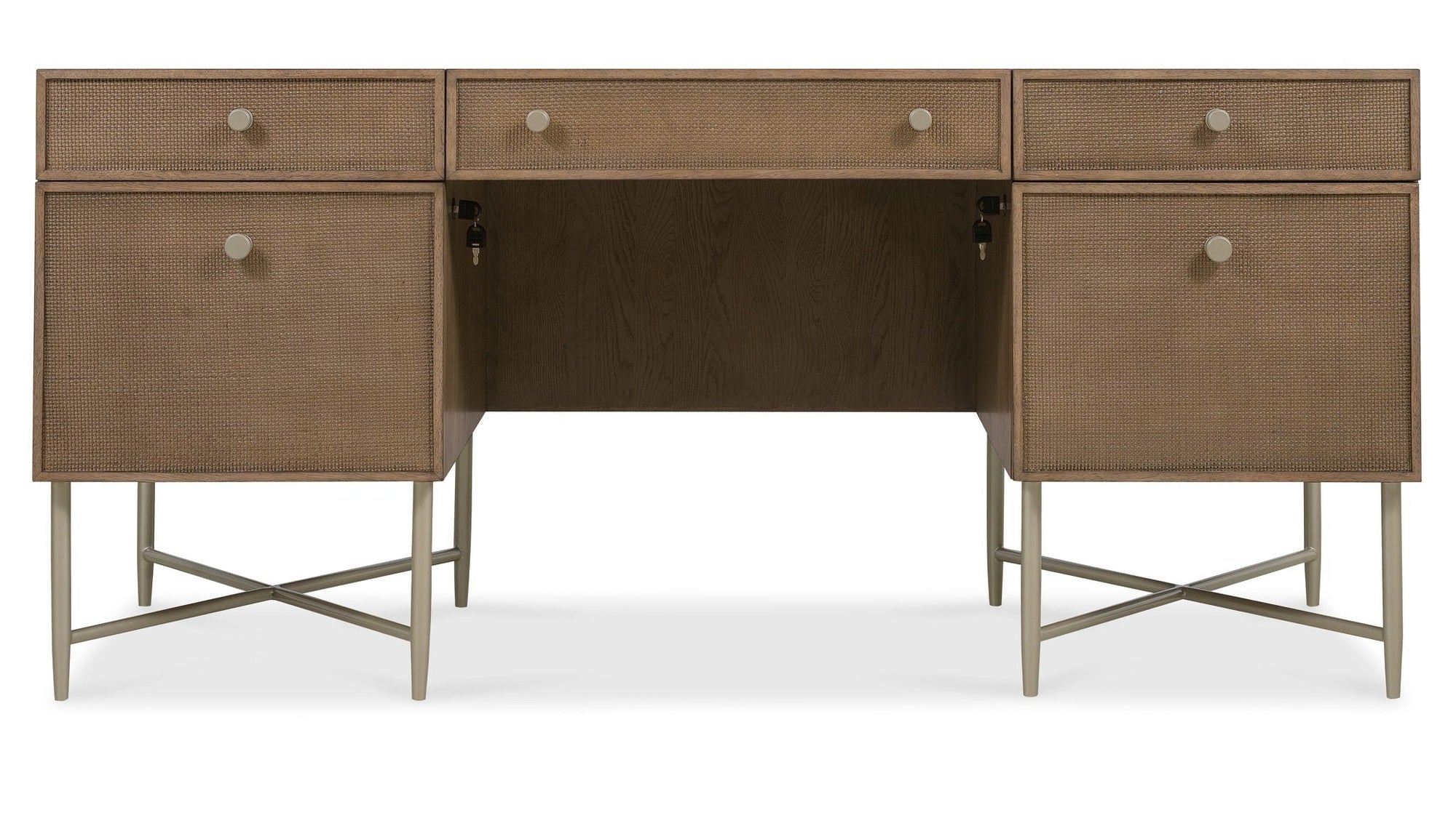 Sonnet - Sonnet Executive Desk - Dark Gray