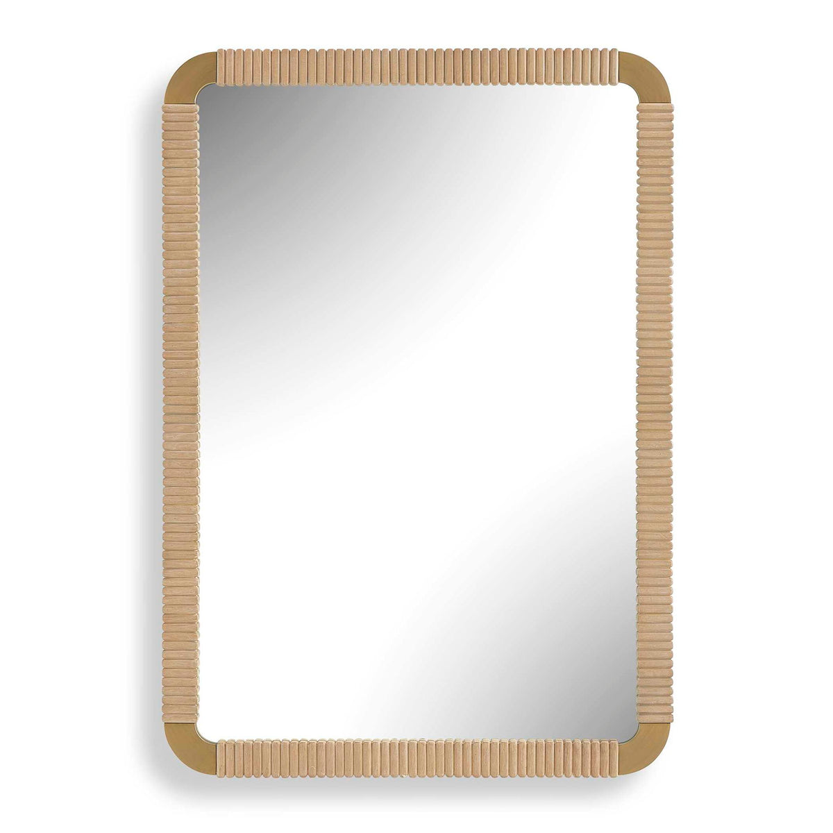 Heinrich - Wood Mirror - Brass / Gold / Woodtone