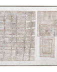 Counted Days Framed Canvas - Beige / White