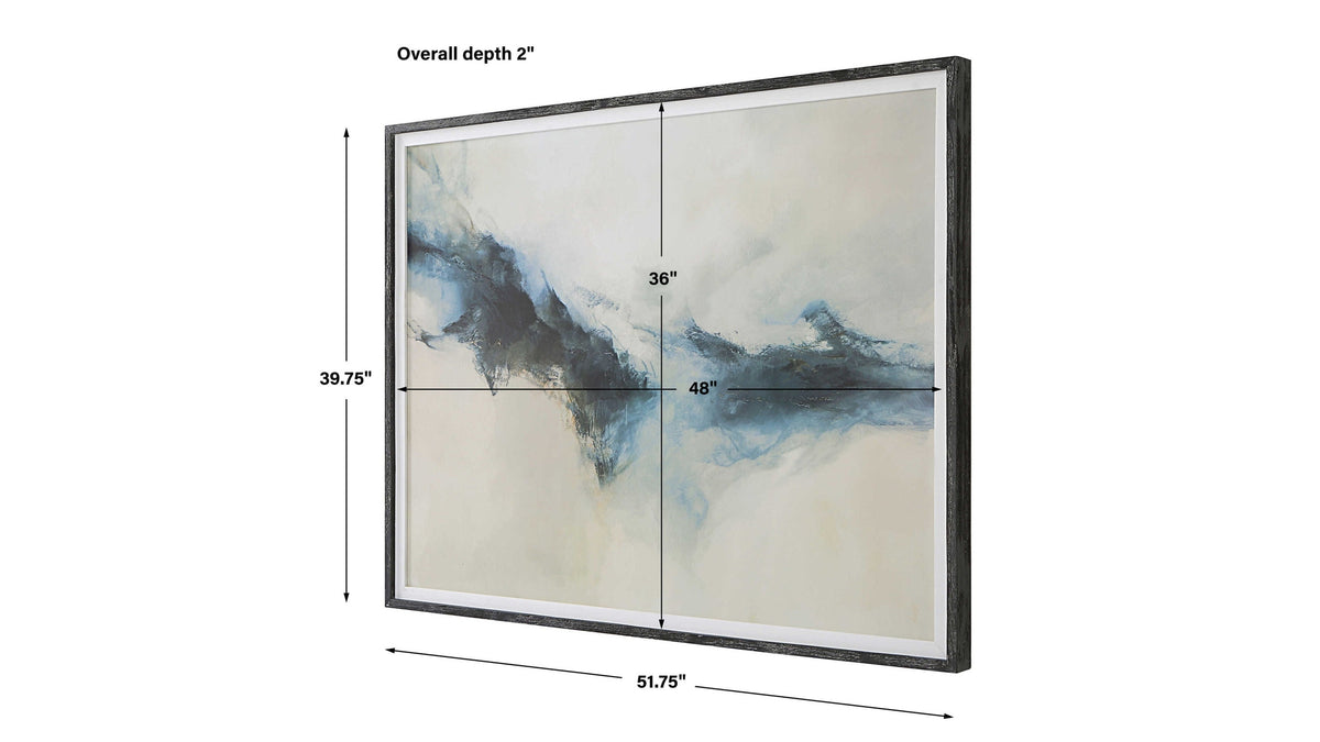 Terra Nova - Abstract Framed Print - Beige