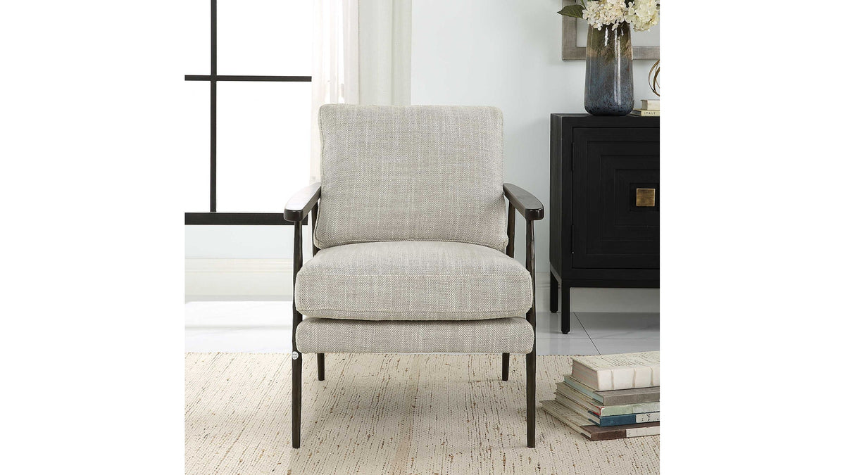 Sebastian - Cast Iron Accent Chair - Gray