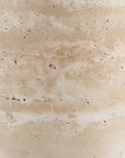 Malya - Travertine Accent Table - Beige