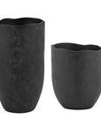 Komorebi - Indoor-Outdoor Vases (Set of 2) - Black