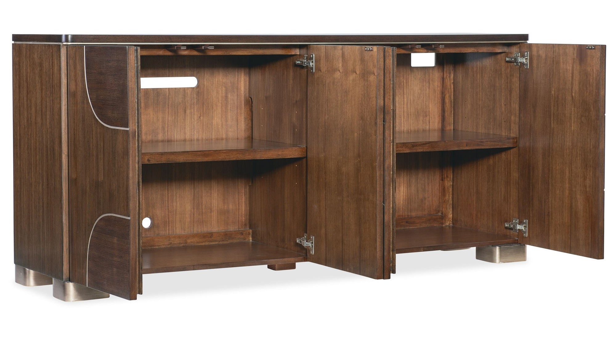 Melange - Contours Credenza - Dark Brown