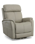 View - Power Swivel Recliner With Power Headrest
