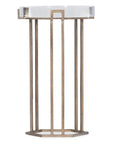 Melange - Grove Round End Table - Dark Brown