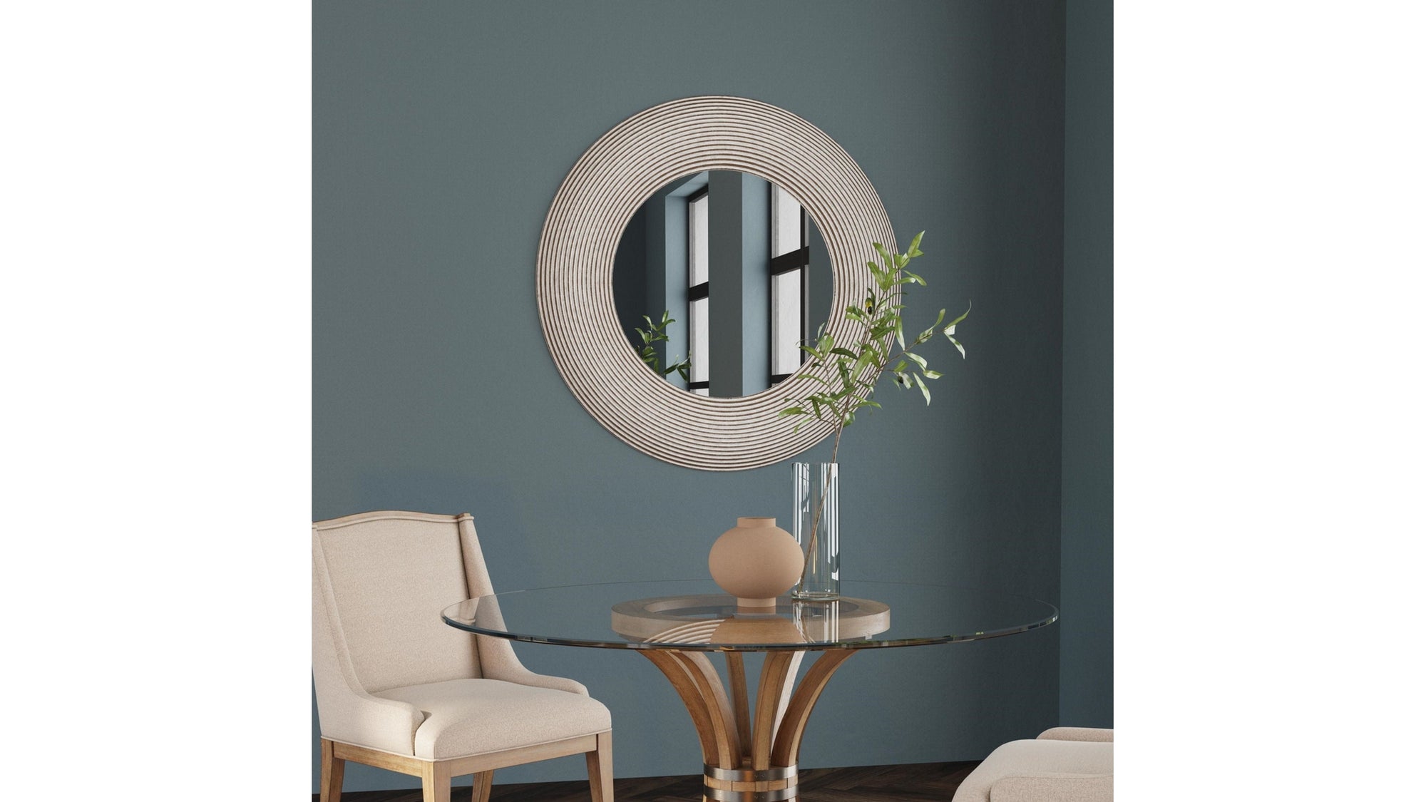 Spin - Wall Mirror - White