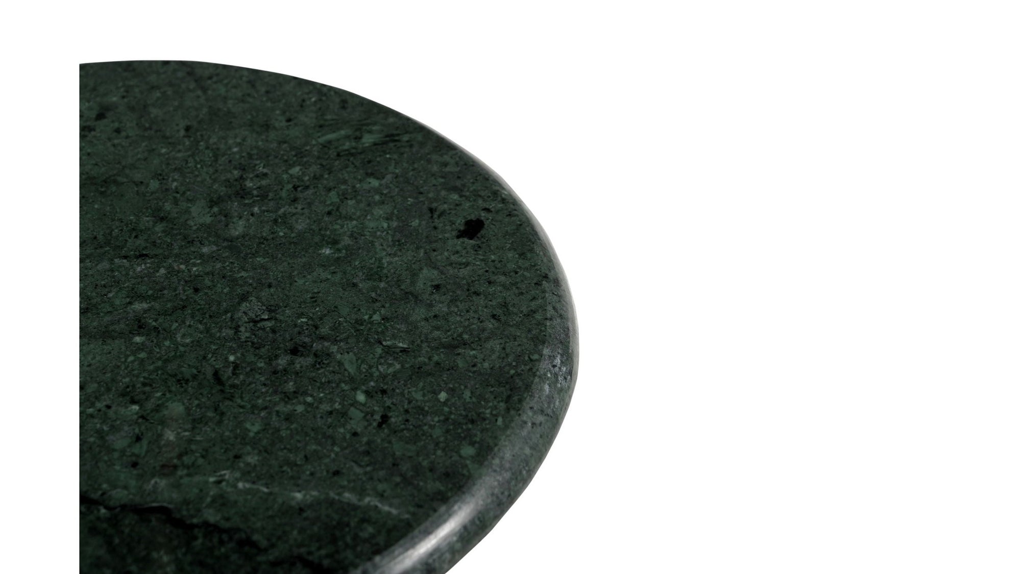 Milo - Accent Table - Antique Brass / Green Marble