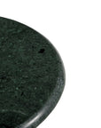 Milo - Accent Table - Antique Brass / Green Marble