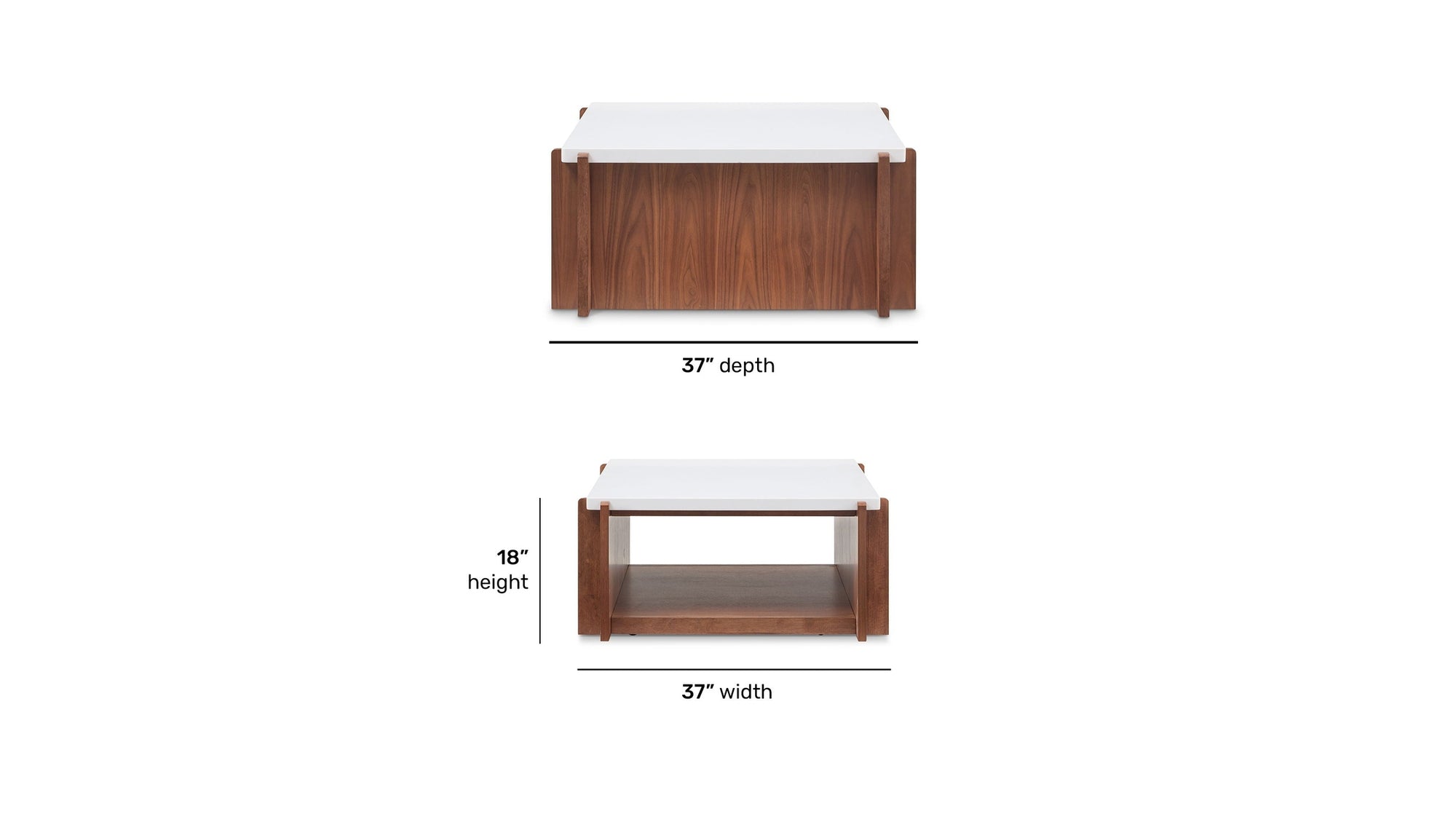 Lincoln - Square Coffee Table With Casters - Light Brown