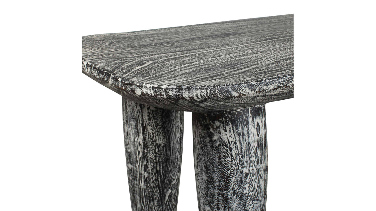 Fade To Black - Wood Bench - Black / White