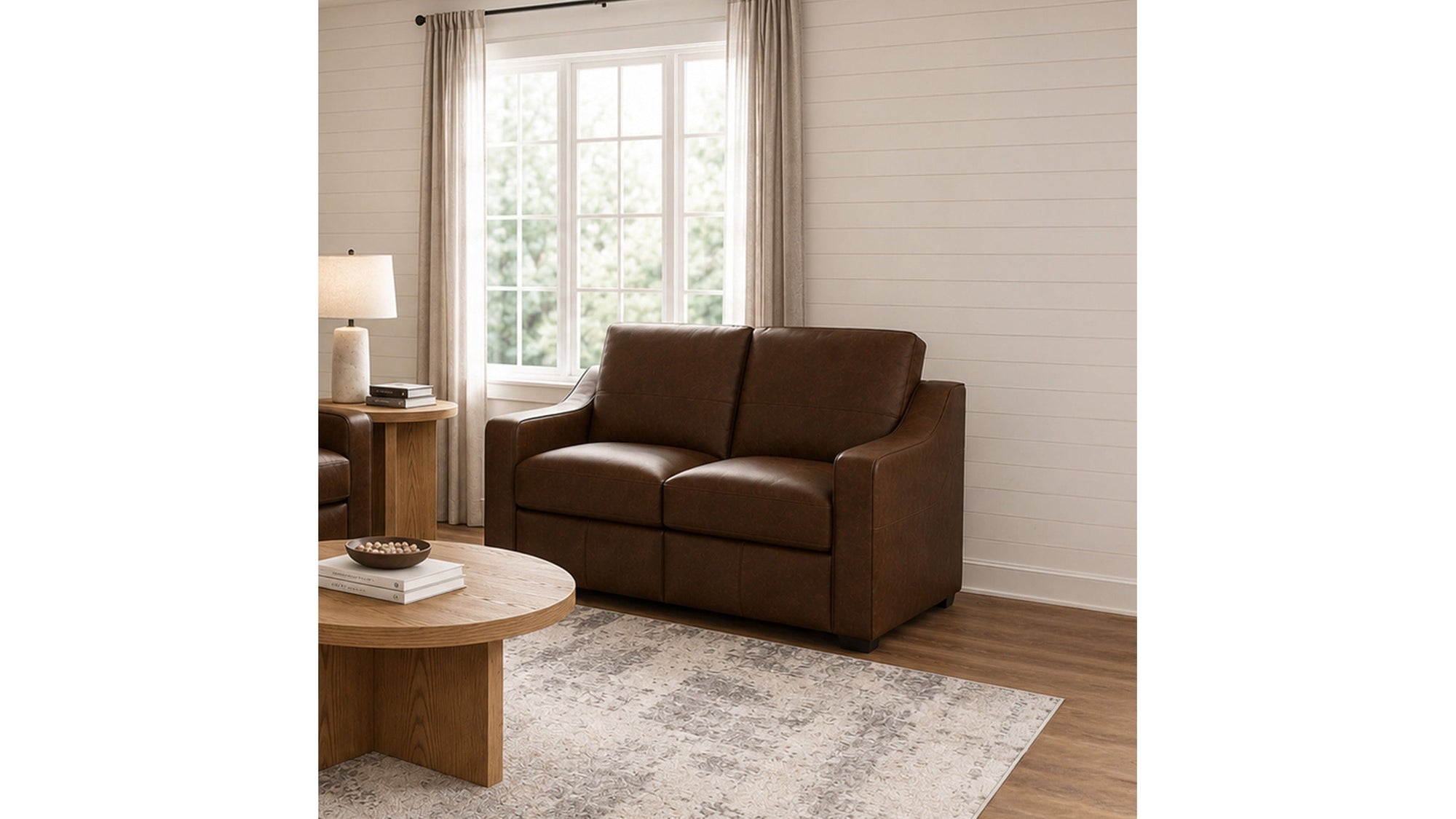 Hudson - Loveseat - Dark Brown
