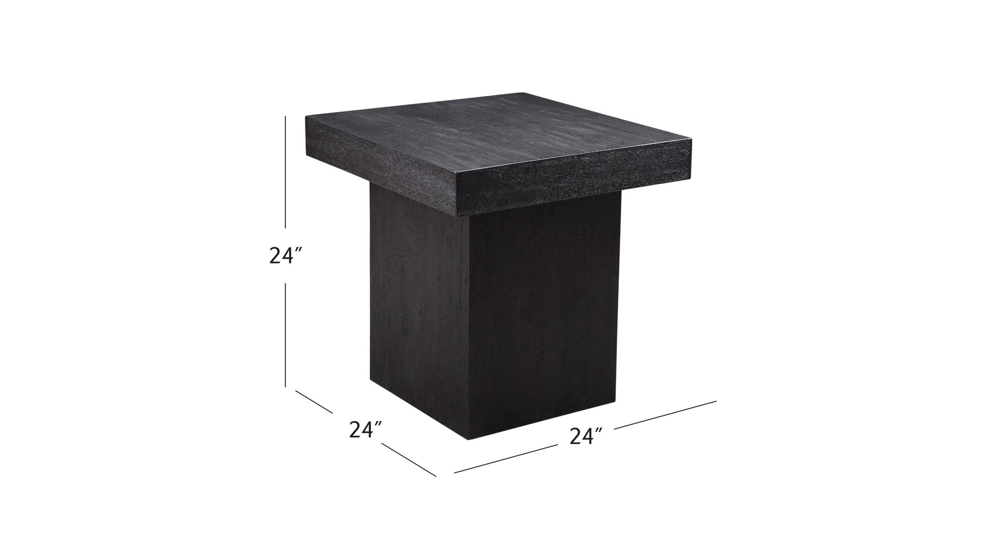 Padula - Large End Table - Black