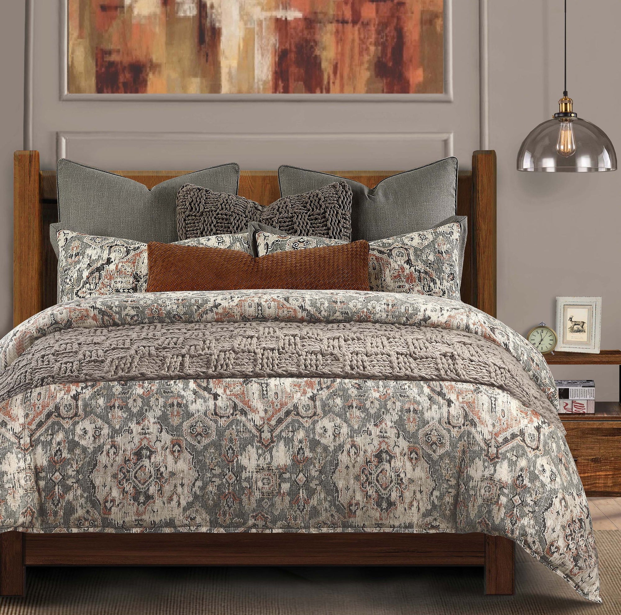 Carmen Kilim - Queen Comforter Set (Set of 3) - Taupe