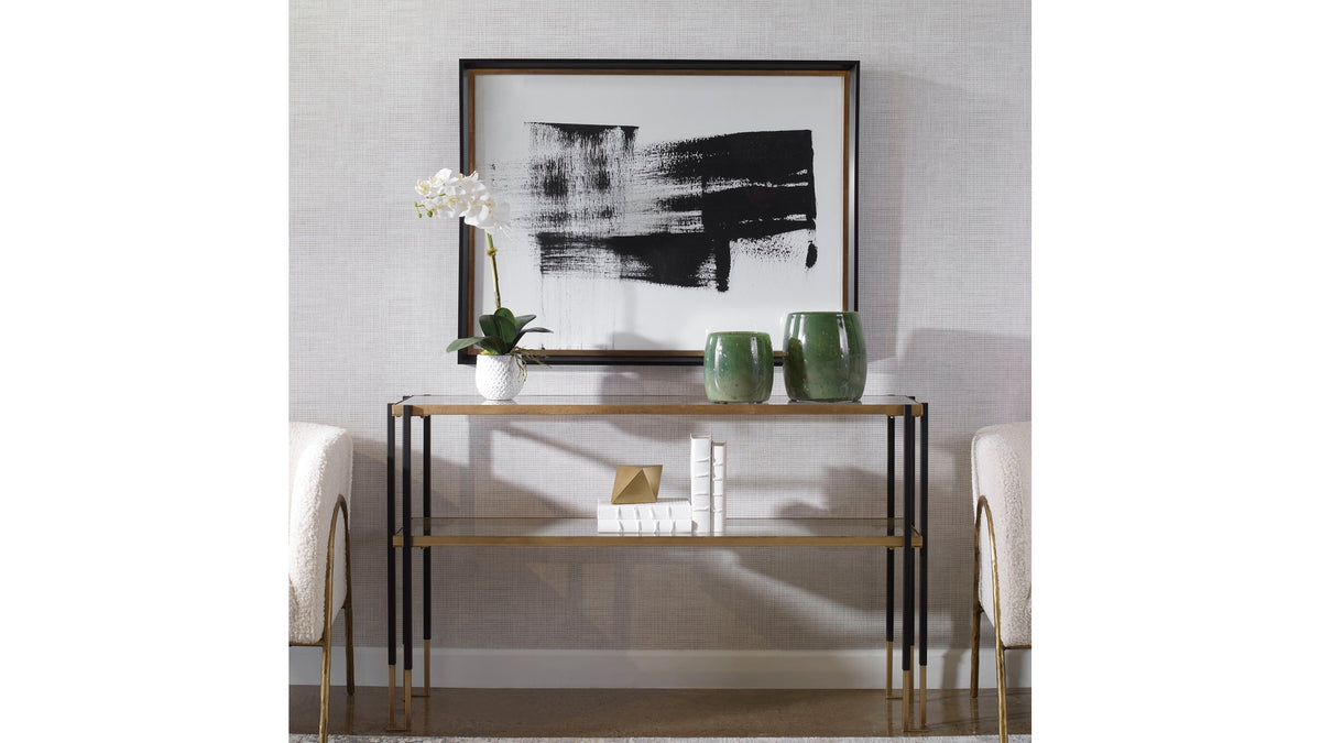 Mystere - Framed Contemporary Print - Black