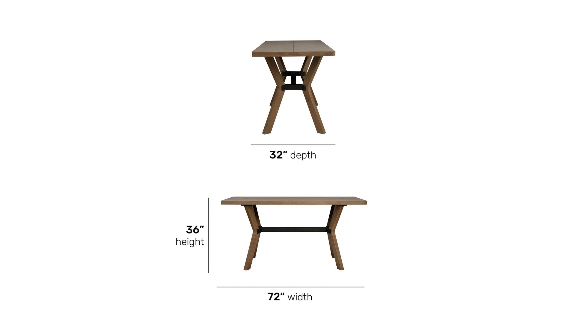 Millwork - Friendship Table - Light Brown
