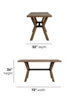 Millwork - Friendship Table - Light Brown