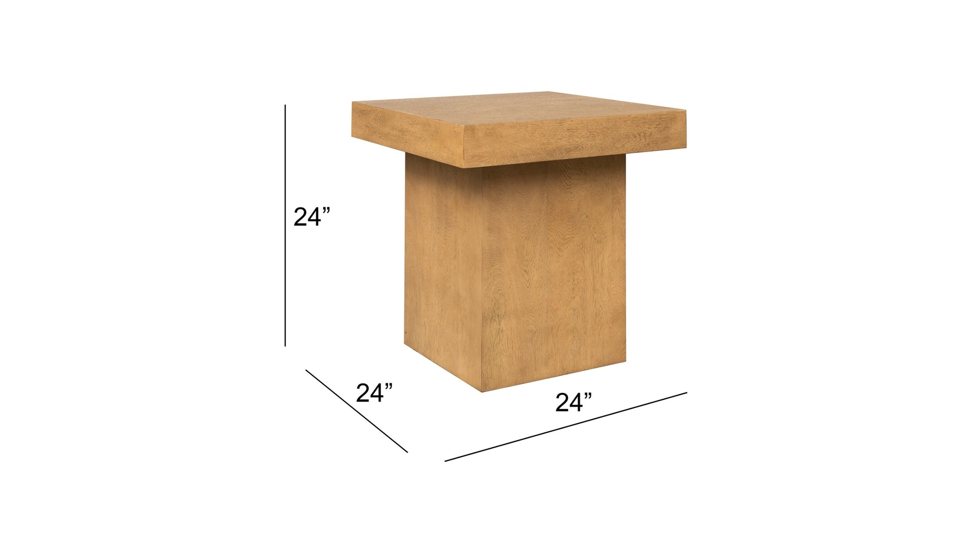 Padula - Large End Table - Light Oak