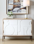 Weimar - 2 Door Cabinet - White / Woodtone
